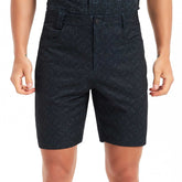 Lesmart Men's Black Printed Soft Feel Golf Shorts